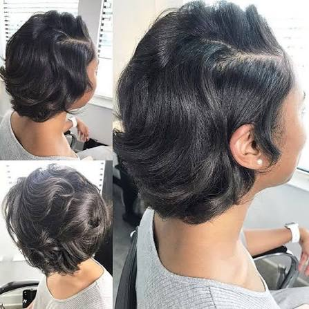 escova em cabelo curto